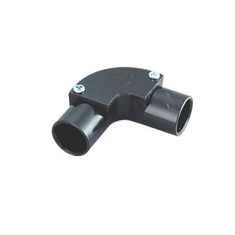 Image of Tower Black Inspection Elbow 20mm 