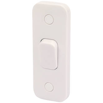 Image of Schneider Electric Lisse 10AX 1-Gang 2-Way Retractive Architrave Switch White 