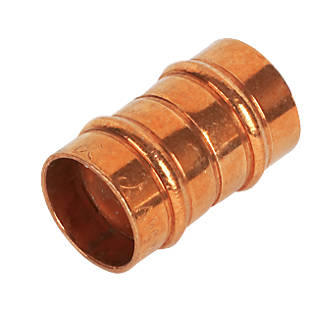 Image of Yorkshire Copper Solder Ring Equal Couplers 15mm 10 Pack 