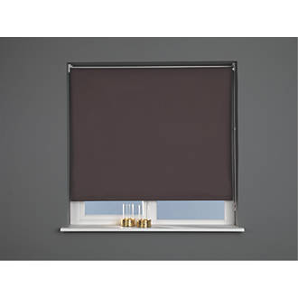 Image of Polyester Roller Blackout Blind Brown 900mm x 1700mm Drop 