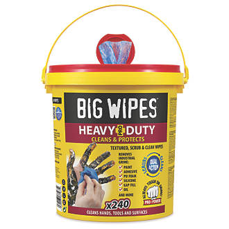 Image of Big Wipes Heavy-Duty Wipes Blue 240 Pack 