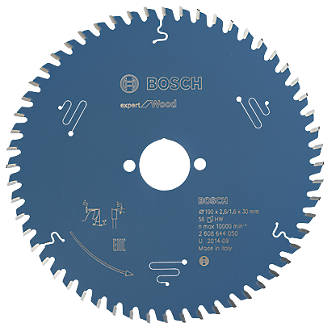 Image of Bosch Expert Wood Circular Saw Blade 190mm x 30mm 56T 
