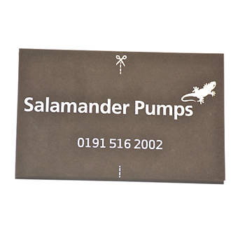 Image of Salamander Pumps Shower Pump Mat Black 160 x 250mm 