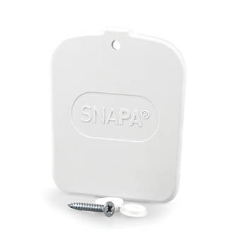 Image of SNAPA White 16mm Bar End Cap 66mm x 2mm 