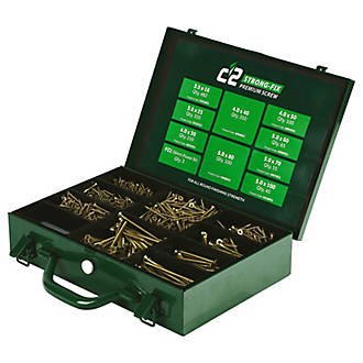 Image of Timco C2 Strong-Fix PZ Double-Countersunk Multi-Purpose Premium Screw Trade Case 1798 Pieces 