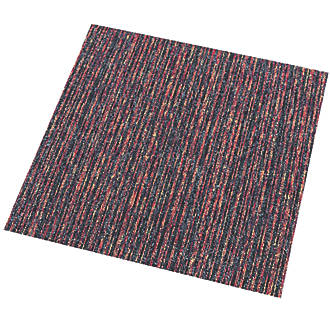 Image of Abingdon Carpet Tile Division Equinox Crimson Carpet Tiles 500 x 500mm 20 Pack 