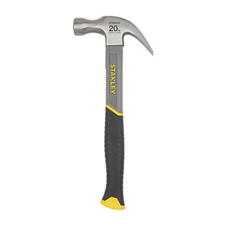 Image of Stanley Fibreglass Claw Hammer 20oz 