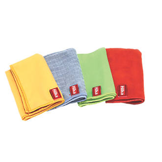 Image of Hilka Pro-Craft Polyester & Nylon Microfibre Cloth Set 4 Pieces 