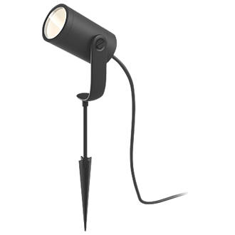 Image of Philips Hue Lily Outdoor LED Smart Extension Spike Spotlight Black 8W 600lm 