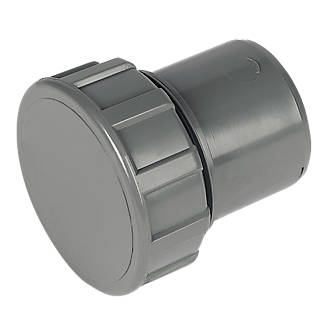 Image of FloPlast ABS Access Plugs Grey 32mm 5 Pack 