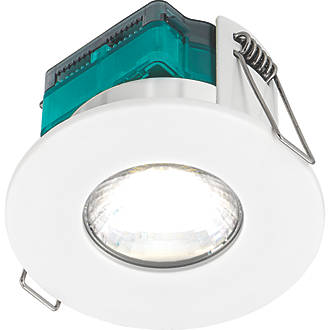 Image of Luceco FType Essence Flat Fixed Cylinder Fire Rated LED Downlight White 5W 515lm 