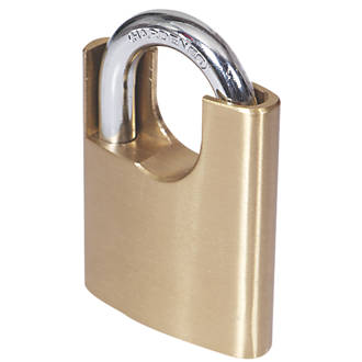 Image of Smith & Locke Brass Closed Shackle Padlock 70mm 