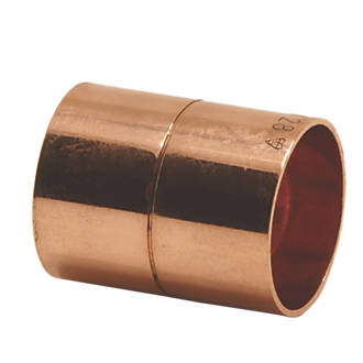 Image of Endex Copper End Feed Equal Couplers 22mm 5 Pack 