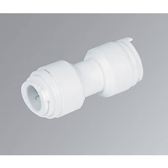 Image of FloFit Plastic Push-Fit Equal Couplers 10mm 5 Pack 