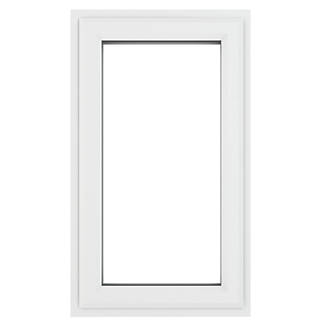 Image of Crystal Right-Hand Opening Clear Double-Glazed Casement White uPVC Window 610mm x 1190mm 