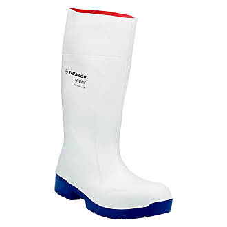Image of Dunlop Food Pro Safety Wellies White Size 10 