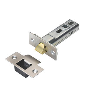 Image of Union Polished Brass & Stainless Steel Heavy Duty Tubular Mortice Latch 82mm Case - 57mm Backset 