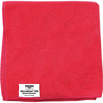 Image of Unger Microfibre Cloths Red 10 Pack 
