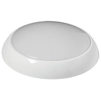 Image of Robus Golf Slim Indoor & Outdoor Round LED Bulkhead With Microwave Sensor White 10W 830 / 900 / 910lm 