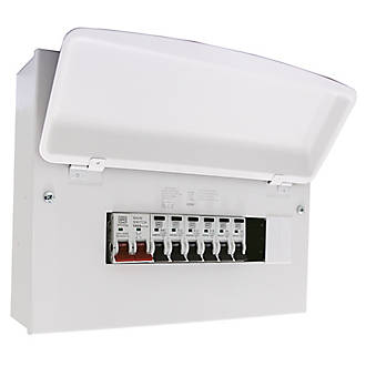 Image of MK Sentry 12-Module 6-Way Populated High Integrity Main Switch Consumer Unit 