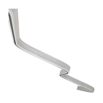 Image of Croydex Curved Bendy Shower Curtain Rail Aluminium Silver 2500mm 