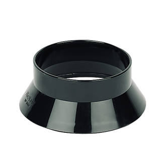 Image of FloPlast Solvent Weld Weathering Collar Black 110mm 