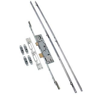 Image of ERA Stainless Steel Euro Profile Replacement Door Multi-Point Lock Kit 53mm Case - 35mm Backset 