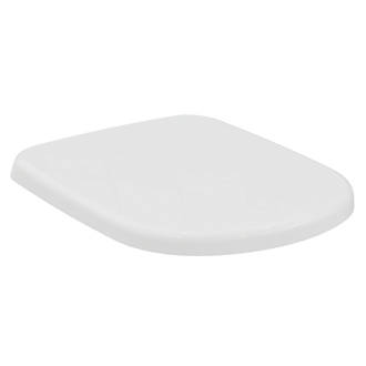 Image of Ideal Standard Tempo Standard Closing Toilet Seat & Cover Duraplast White 