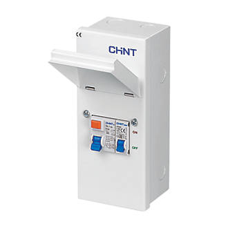 Image of Chint NX3 3-Module 1-Way Populated Shower Consumer Unit 