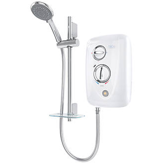 Image of Triton T80 Easi-Fit+ White / Chrome 10.5kW Thermostatic Electric Shower 