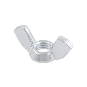 Image of Easyfix Zinc-Plated Steel Wing Nuts M8 10 Pack 