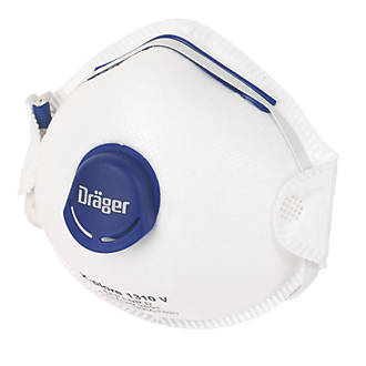Image of Draeger X-Plore 1310V Cup-Valved Dust Masks P1 10 Pack 