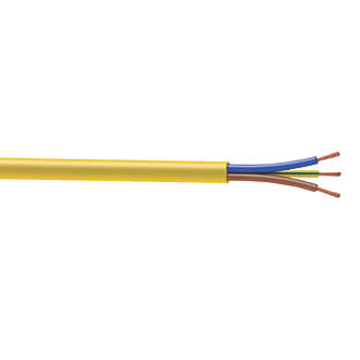 Image of Time 3183YAG Yellow 3-Core 1.5mmÂ² Flexible Cable 50m Drum 