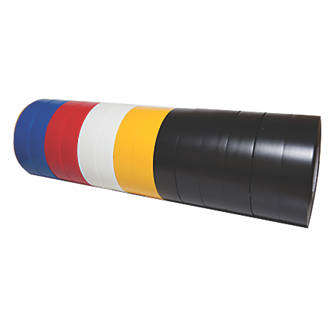 Image of Diall 510 Insulating Tape Mixed 33m x 19mm 14 Pieces 