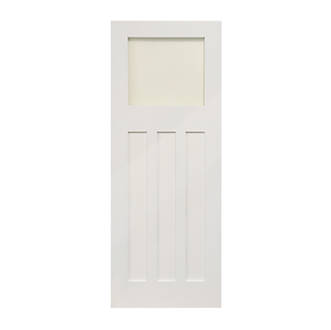 Image of Edwardian 1-Clear Light Primed White Wooden 3-Panel Shaker Internal Door 1981mm x 762mm 