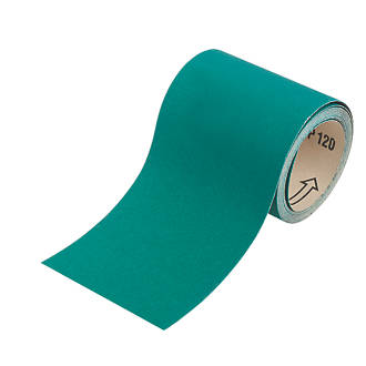 Image of Oakey Liberty Green Sanding Roll Unpunched 5m x 115mm 80 Grit 