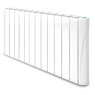 Image of TCP Wall-Mounted Smart Wi-Fi Digital Oil-Filled Electric Radiator White 1500W 