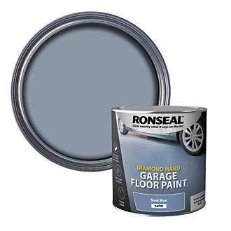 Image of Ronseal Diamond Hard Garage Floor Paint Steel Blue 2.5Ltr 