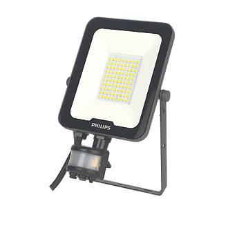 Image of Philips Ledinaire Outdoor LED Floodlight With PIR & Photocell Sensor Grey 30W 3600lm 