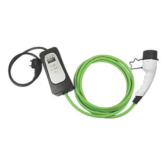 Image of Masterplug 10A 2.3kW Mode 2 Type 2 Socket Electric Vehicle Charging Cable 5m 