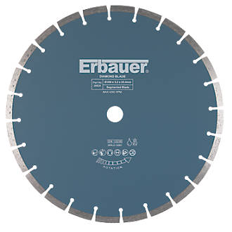 Image of Erbauer Masonry Segmented Diamond Cutting Blade 350mm x 25.4mm 