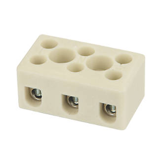 Image of Hylec 32A 3-Pole Terminal Block 5 Pack 