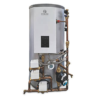 Image of Strom Total One 150Ltr Indirect Unvented Single-Phase Electric Heat Only Pre-Plumbed Boiler & Cylinder 14.4kW 
