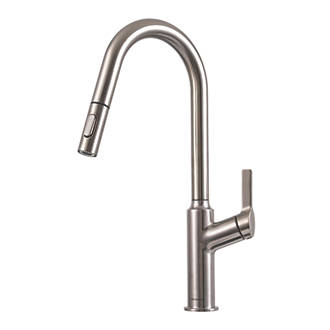 Image of Clearwater Karuma KAR20BN Single Lever Tap with Twin Spray Pull-Out Brushed Nickel PVD 