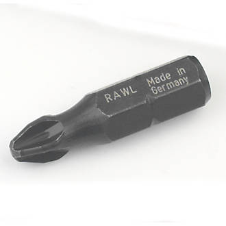 Image of Rawlplug RT-IBIT-PZ3 Pozidriv 6.35mm 25mm Hex Shank PZ3 Impact Screwdriver Bits 20 Pack 