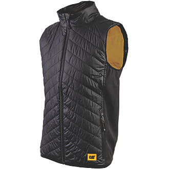 Image of CAT Trades Hybrid Bodywarmer Black/Yellow X Large 46-48" Chest 