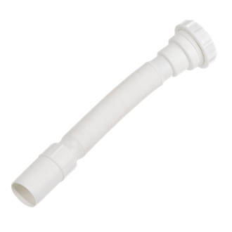 Image of FloPlast FT40 Flexible Waste Pipe White 40mm x 320mm 