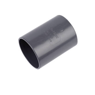Image of FloPlast Straight Couplings 40mm x 40mm Grey 5 Pack 