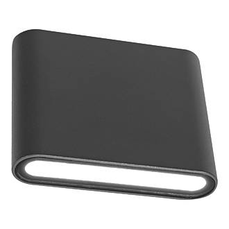 Image of Luceco Outdoor LED Up & Down Wall Light Slate Grey 10W 520lm 