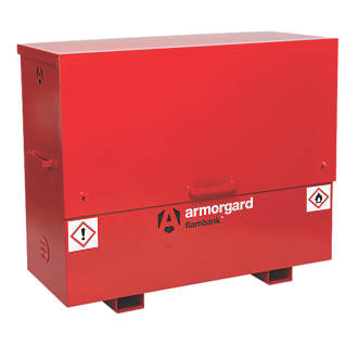 Image of Armorgard Flambank Hazardous Storage Chest Red 1585mm x 675mm x 1275mm 